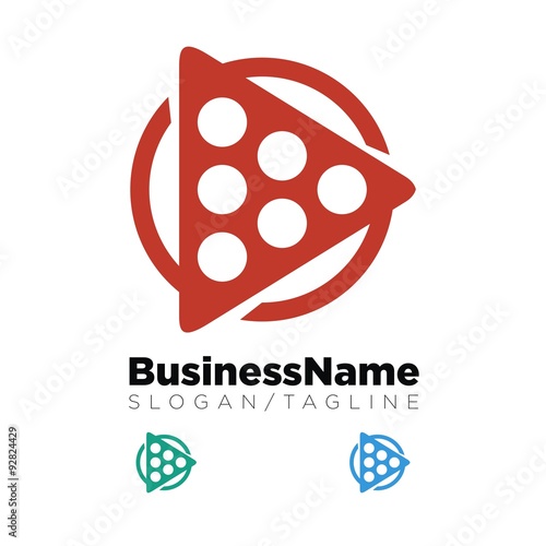 Video vector logo icon