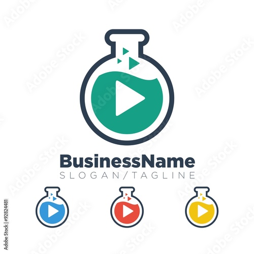 Video vector logo icon
