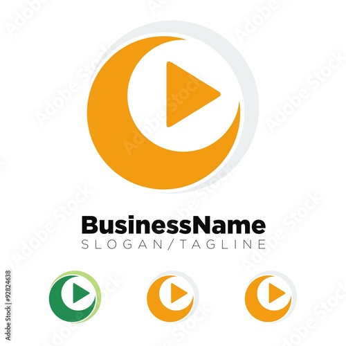 Video vector logo icon