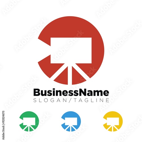 Video vector logo icon