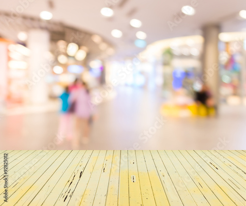 Wallpaper Mural blurred image of shopping mall and restaurant. Torontodigital.ca