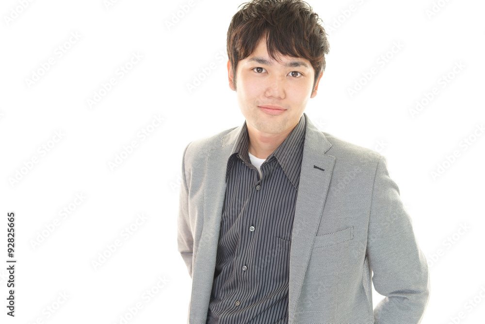 笑顔のビジネスマン