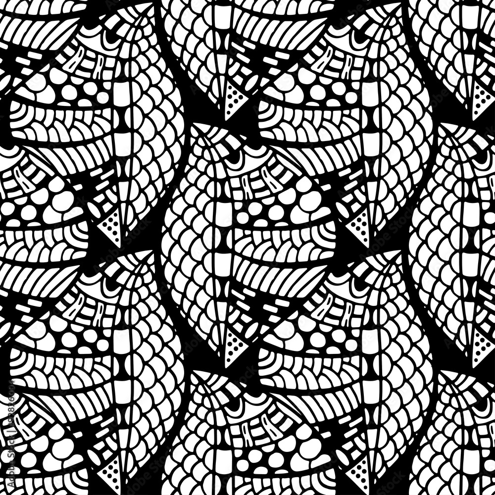 Obraz premium floral doodle