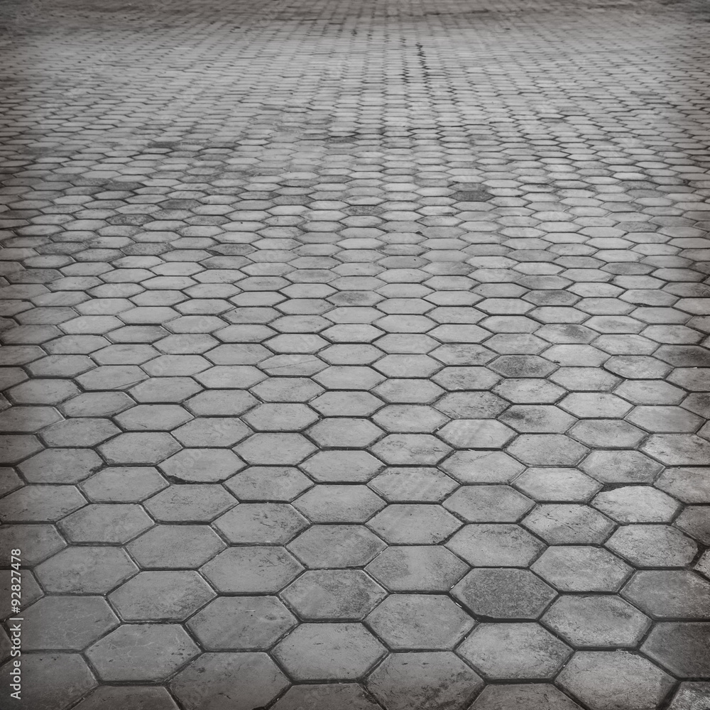 floor paving tiles or cement brick floor background