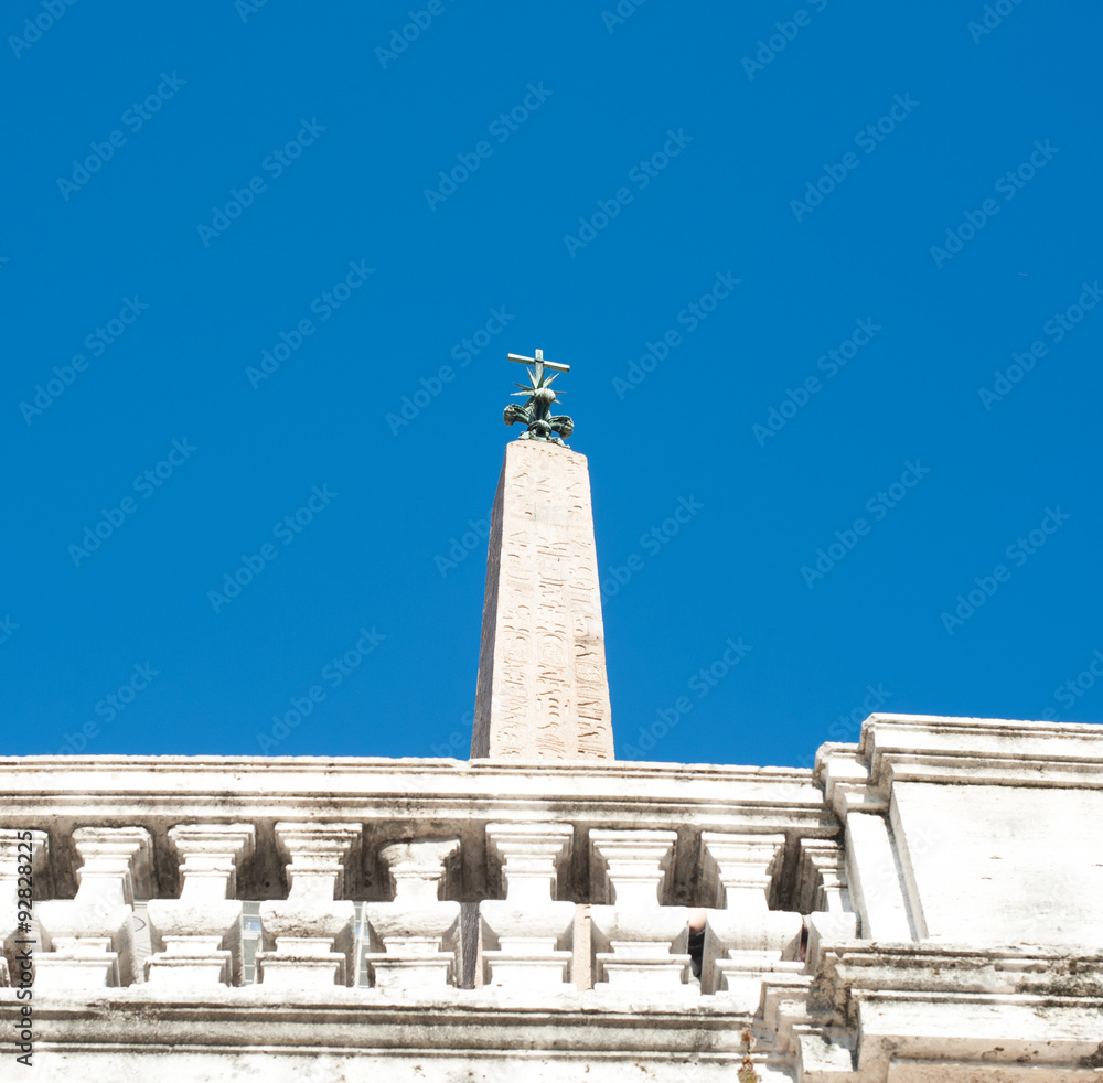 Obelisk in Piazza di Spagna in Rome