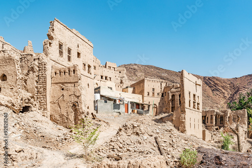 Old oasis town of the Al Khatmeen in Nizwa  Oman.