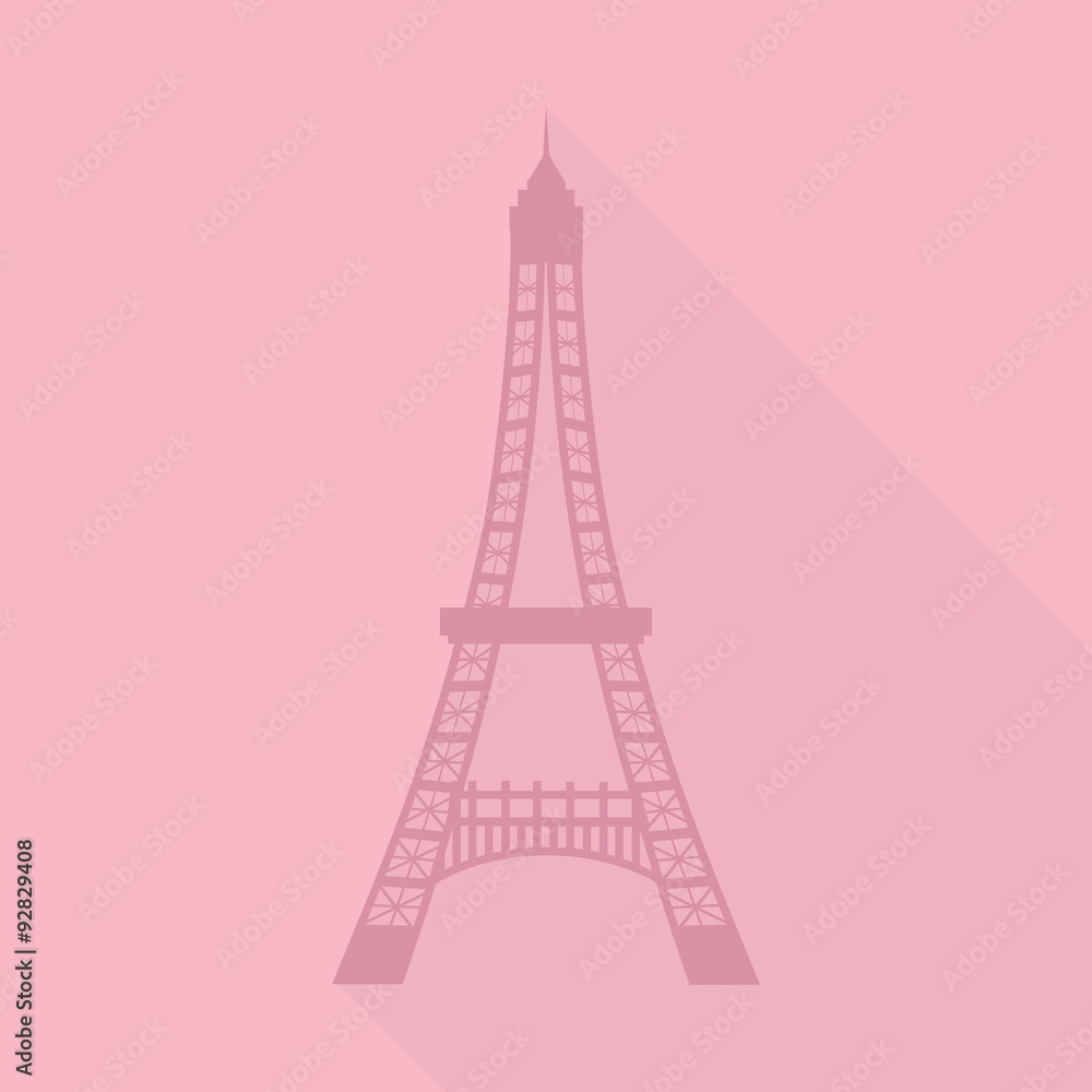 Eiffel Tower Flat Icon