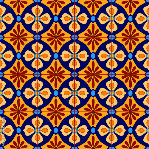 Mexican stylized talavera t...