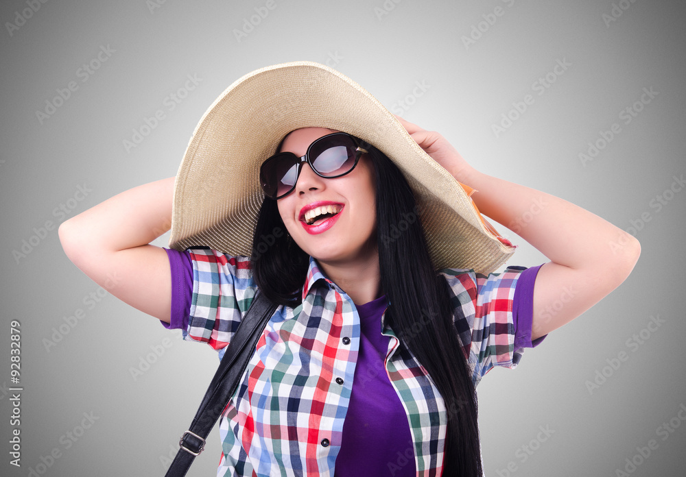 Young woman ready for summer vacation Young woman ready for summer vacation