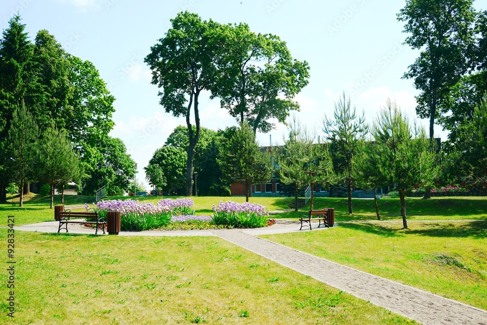 Park in Viesintos village Anyksciai district