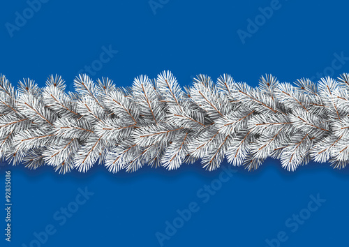 Detailed Seamless Christmas Garland