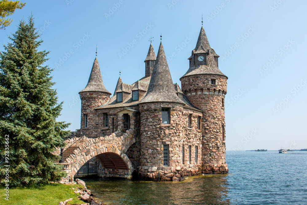 Power house Boldt Castle on Heart Island USA