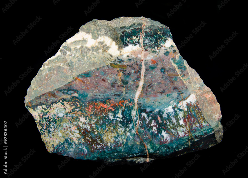 Polished slab of jasper Polished slab of jasper