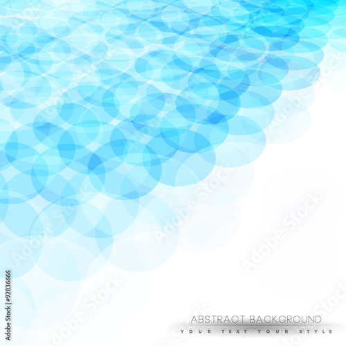 Abstract blue transparent and perspective background