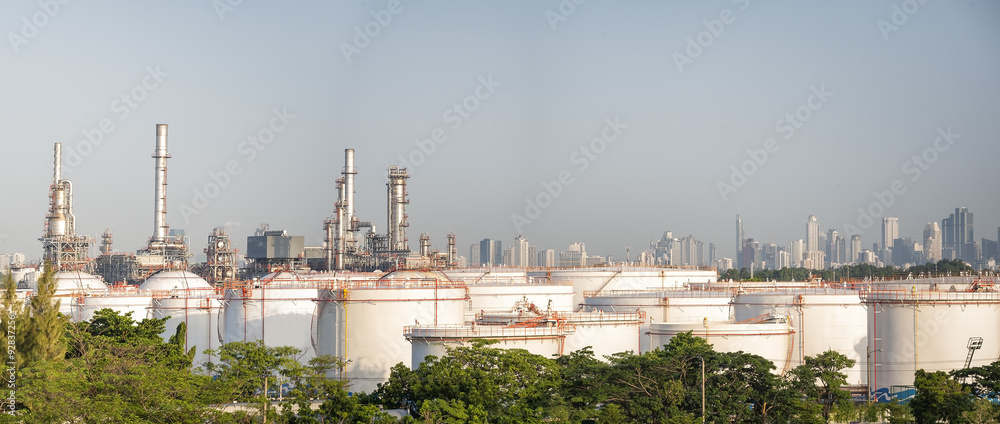 Petrochemical Industrial plant, Oil and gas refinary area
