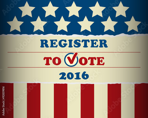 USA 2016 Register To Vote - template