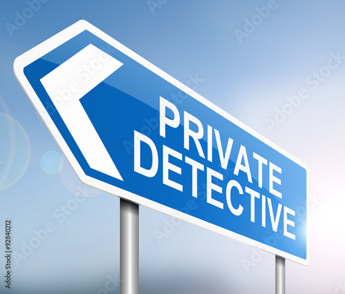 Private detective concept.