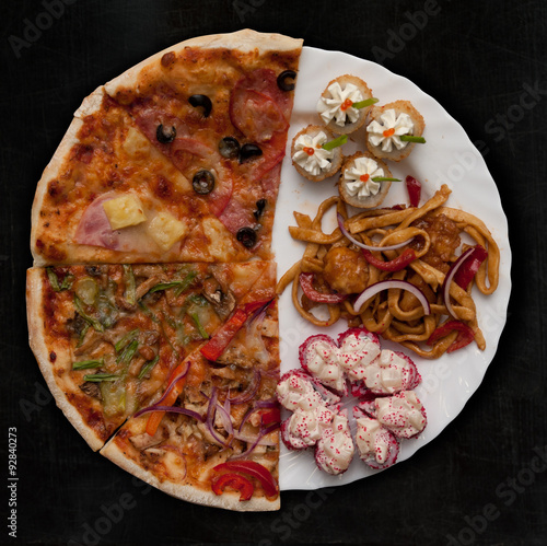 pizza and sushi f