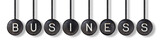 Typewriter buttons, isolated - Business