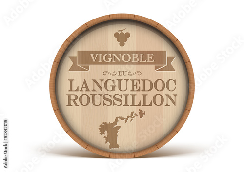 Tonneau Vignoble du Languedoc-Roussillon