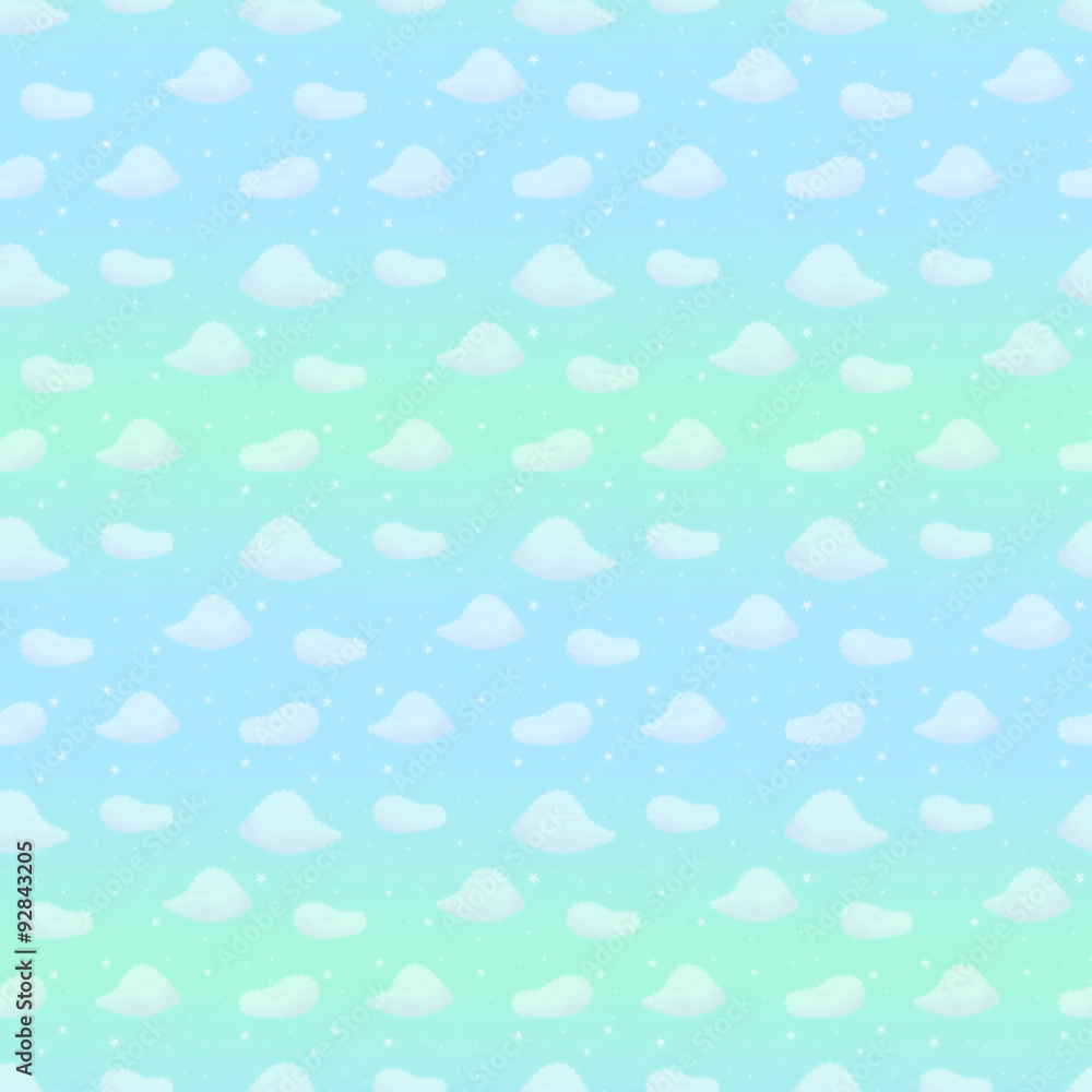 ゆめかわいい空柄シームレスパターン 小 ブルーグリーン系 Stock イラスト Adobe Stock ゆめかわいい空柄シームレスパターン 小 ブルーグリーン系 Stock イラスト Adobe Stock