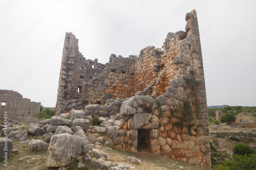 Roman ruins in Kizkalesi, Turkey