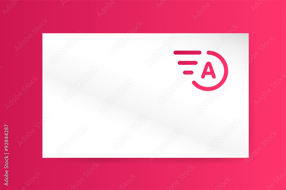 Fast line vector letter A logo monogram business card Fast line vector letter A logo monogram business card