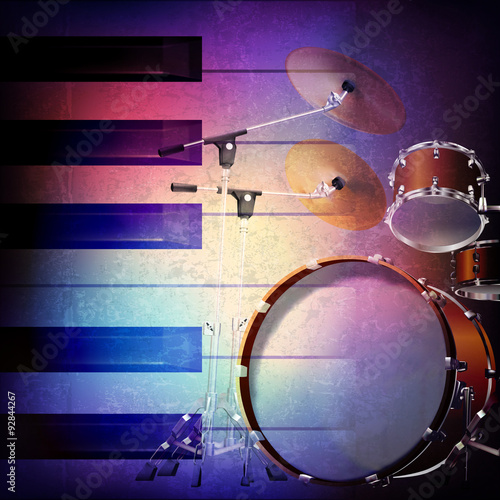 abstract grunge background with piano