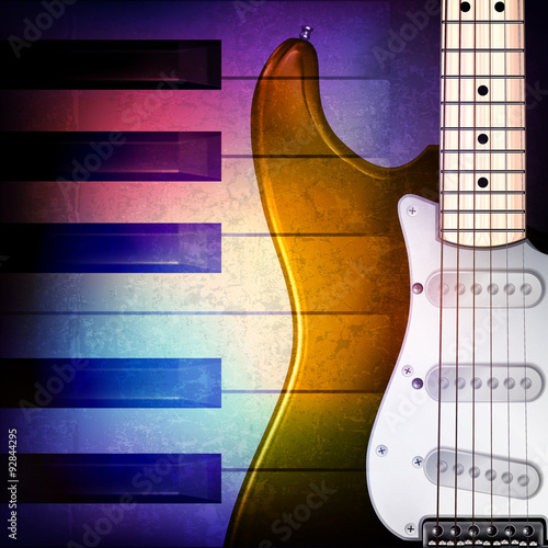 abstract grunge background with piano