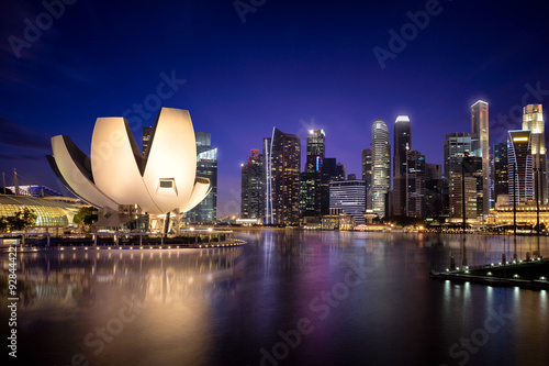Singapore city by night