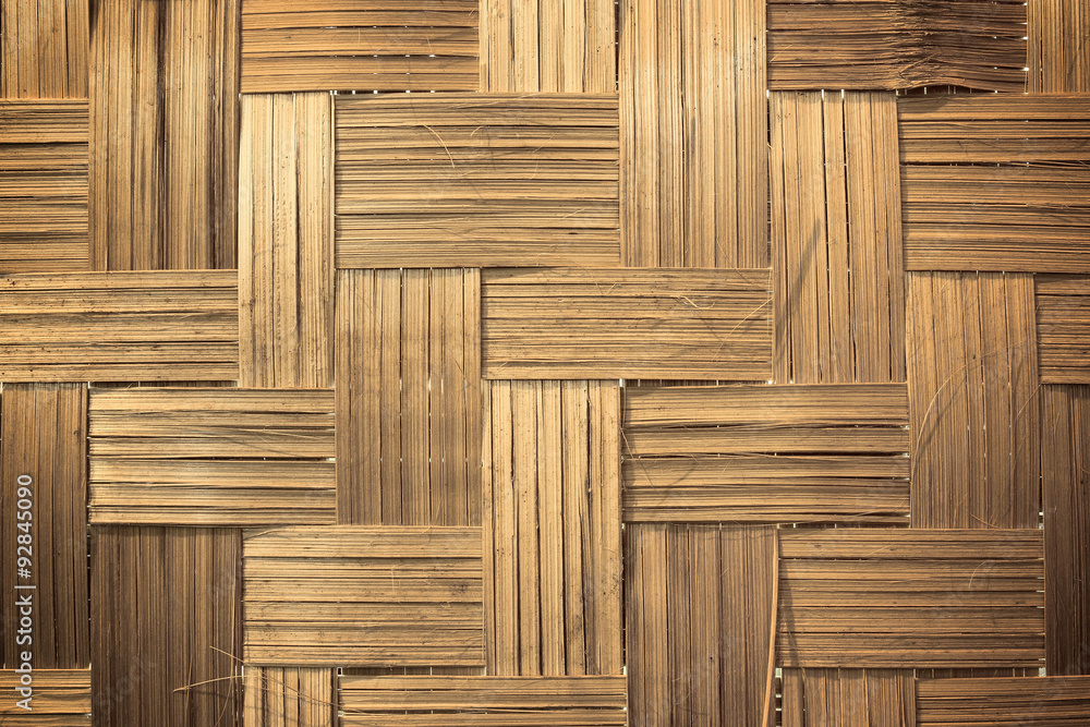 Brown woven bamboo close up texture Brown woven bamboo close up texture