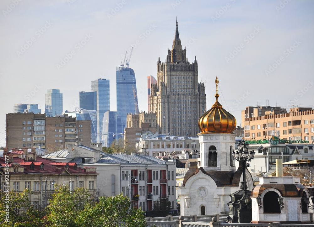 Fototapeta premium Moscow skyline