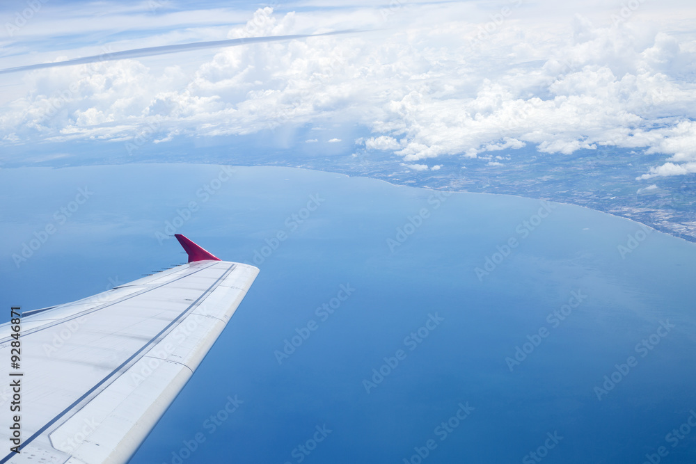 Fototapeta premium Airplane wing
