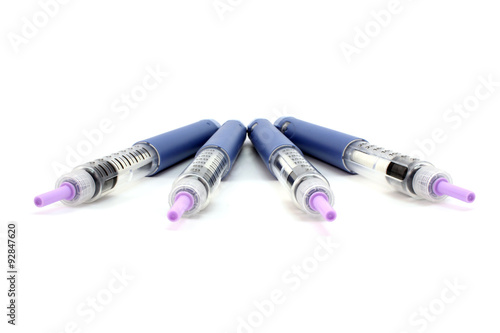 Four syringe pen with the needle