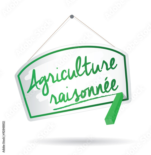 panneau agriculture raisonnée photo