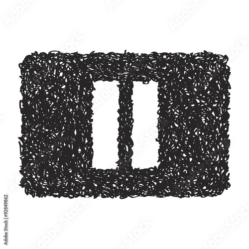 Simple doodle of a pause button