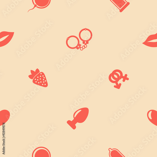 seamless background with sex symbols for your design
