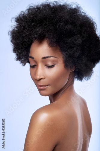 African black beauty in studio