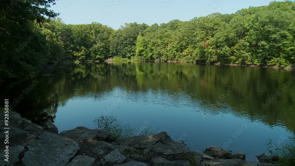 Beautiful lake surrounded by greenery Beautiful lake surrounded by greenery