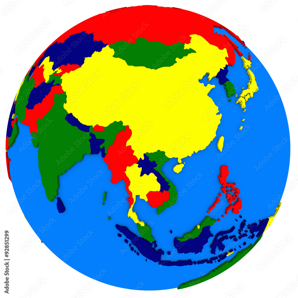 southeast Asia on political map
