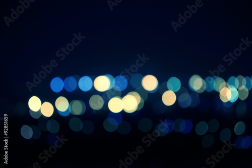 bokeh blured lights © tooratanaubol