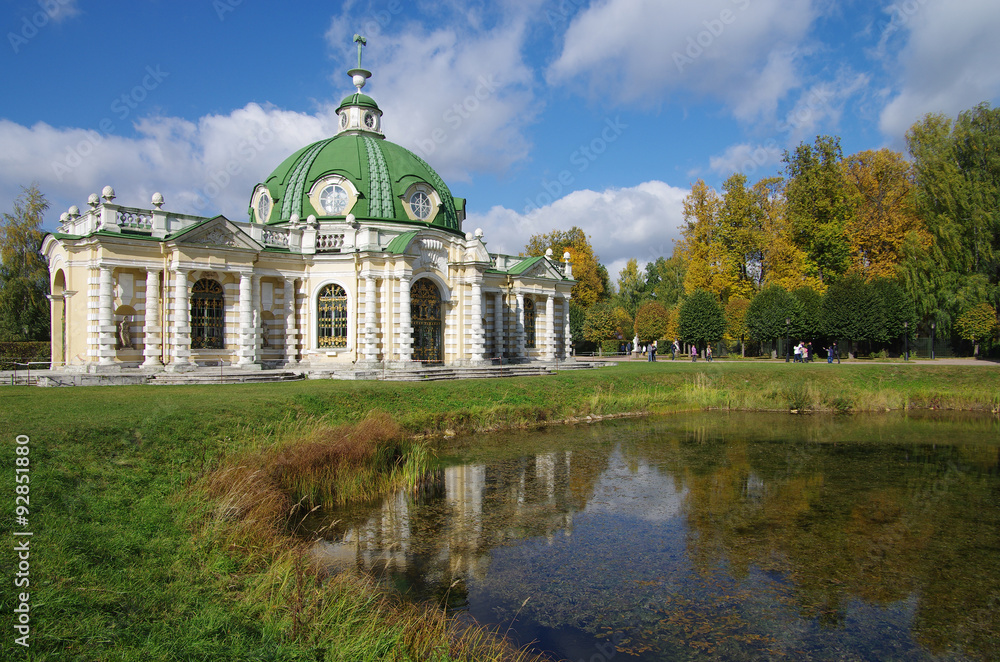 MOSCOW, RUSSIA - September 28, 2014: Kuskovo estate of the Shere