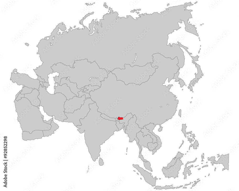 Obraz premium Asien - Bhutan