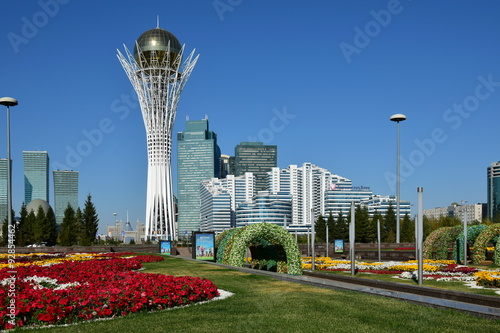 View on Baiterek in Astana, Kazakhstan