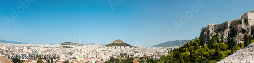 Panoramic view of Athens city in Greece