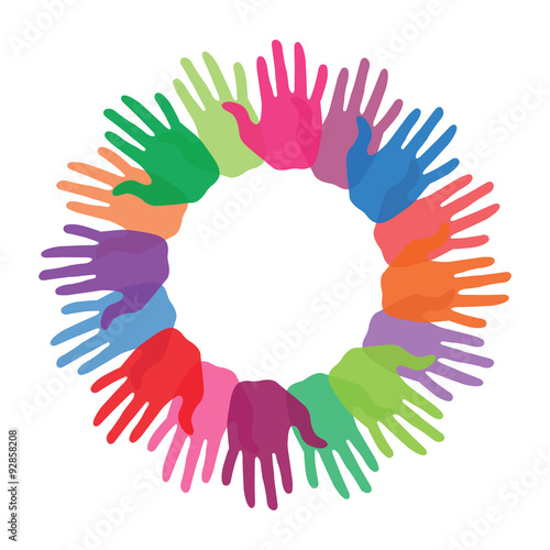 Colorful hands