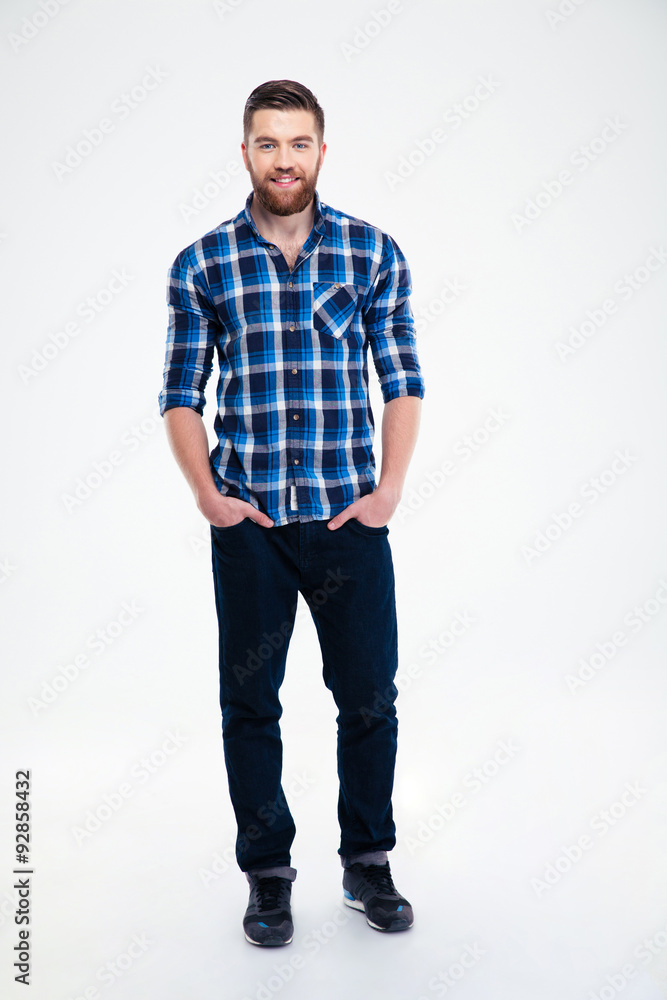 Full length portrait of a cheerful handsome man Full length portrait of a cheerful handsome man