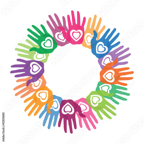 Colorful hands