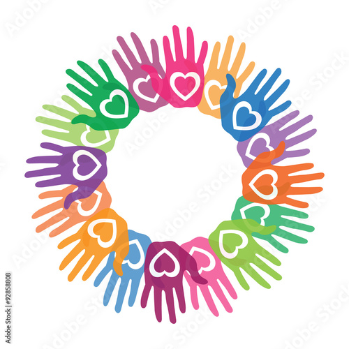 Colorful hands