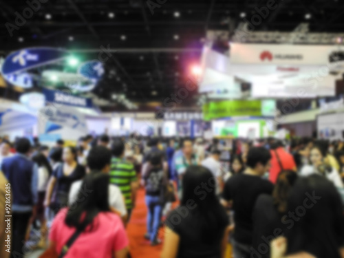 Wallpaper Mural Abstract people walking in exhibition blurred background Torontodigital.ca